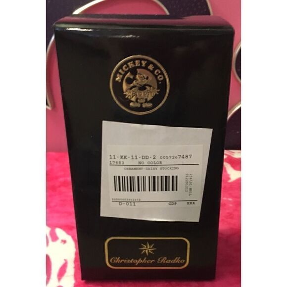 Christopher Radko Ornament Disney Daisy Duck Stocking New in Box - Picture 2 of 7